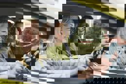 Learner driver with instructor