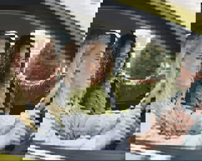 Learner driver with instructor