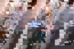 Psychotherapist helping family relationship counseling