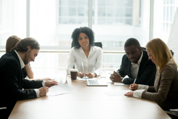 Signing contracts in meeting 