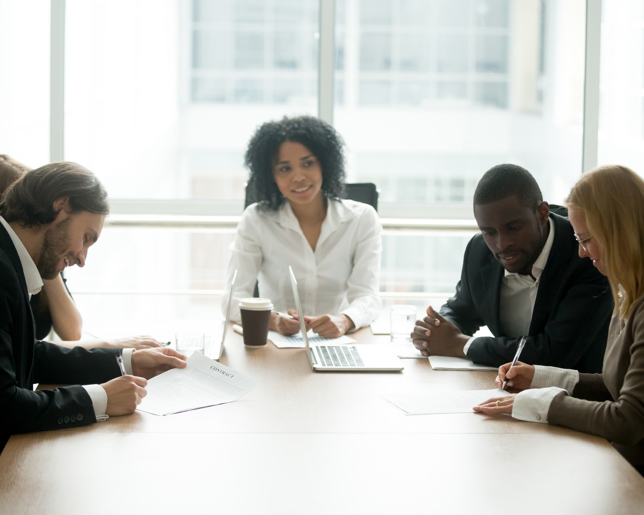 Signing contracts in meeting 