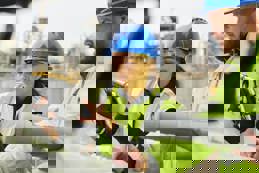 site engineers at petrochemical plant