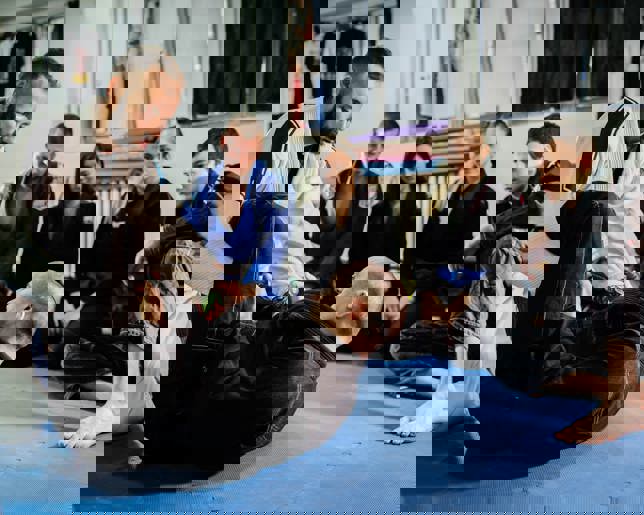 Bjj black belt teaching class