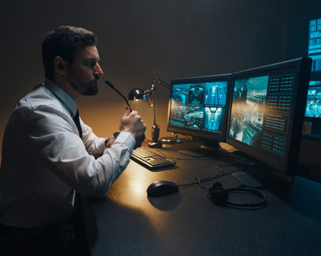 Security control room digital monitoring