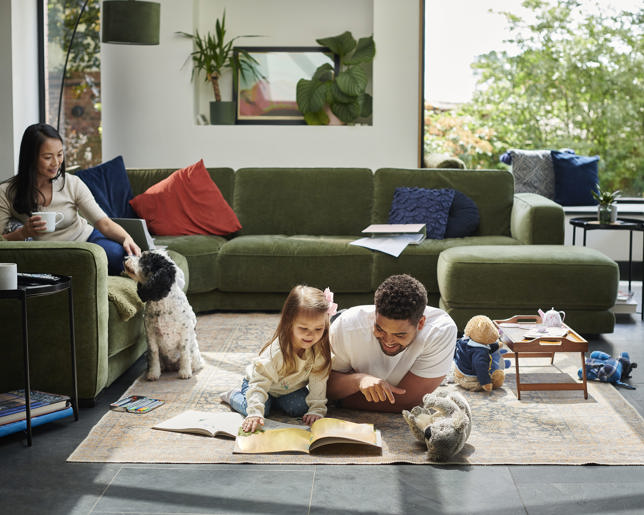 father daughter quality time at home