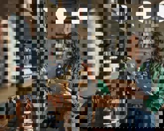 Taking inventory on store shelves