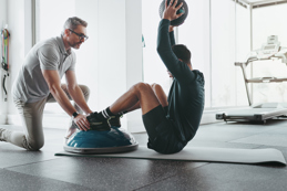 Personal trainer wellness sports therapy