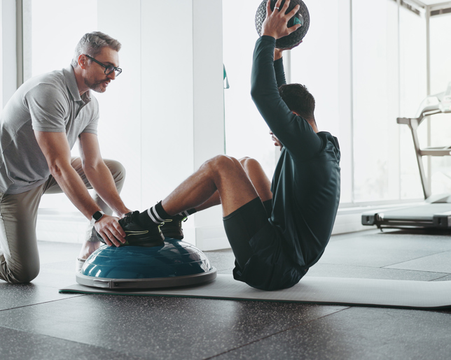 Personal trainer wellness sports therapy