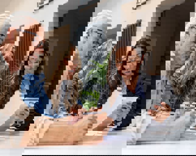 Couple meeting with financial advisor