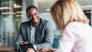 Client consultation in the office