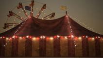 Showman night carnival fairground tent