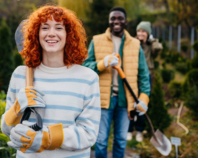 Taking care of plants 