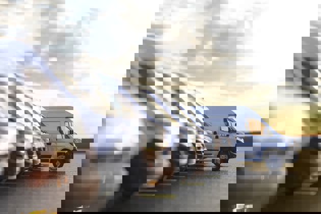 Row of new fleet vans