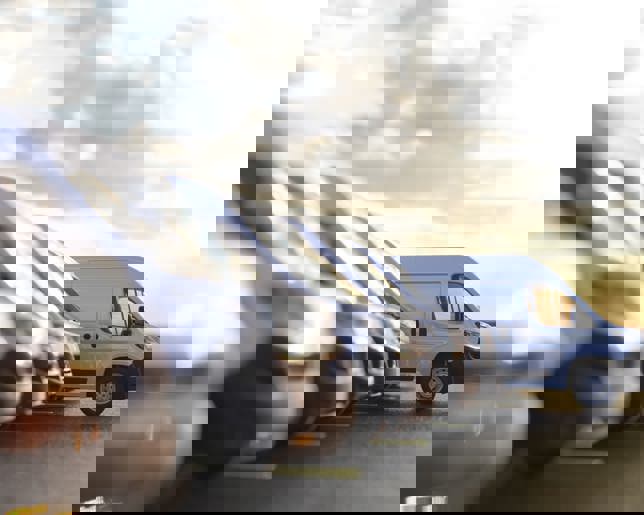 Row of new fleet vans