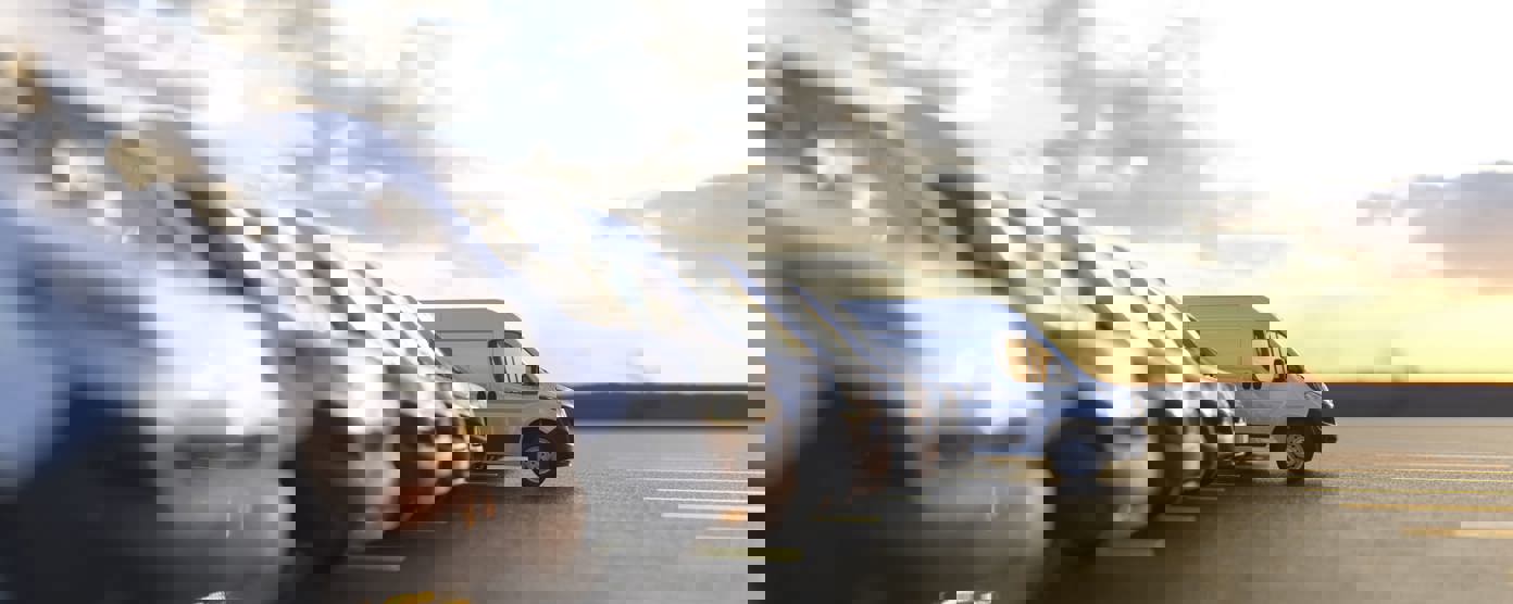 Row of new fleet vans