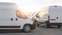 Delivery service vans