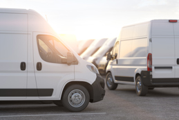 Delivery service vans