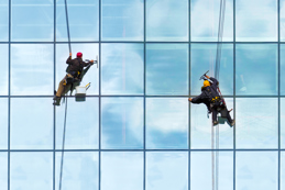 High rise window cleaning service