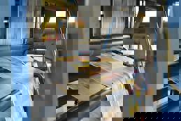 Roll offset print machine in a large print shop for production of newspapers & magazines 