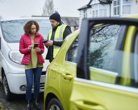 Exchanging insurance details