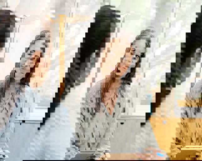 Counselor listening to client