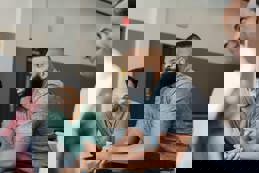 Therapists support group meeting