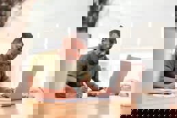 Soldier learning at military home