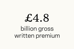 £4.8 billion gross written premium